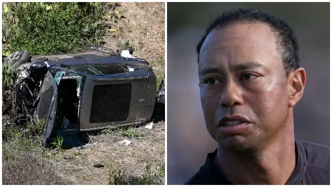 Golfer Tiger Woods was involved in a car crash on Tuesday
