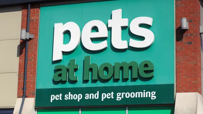 A Pets At Home store sign