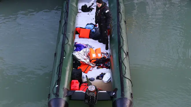 Four boats were used to transport dozens of people thought to be migrants