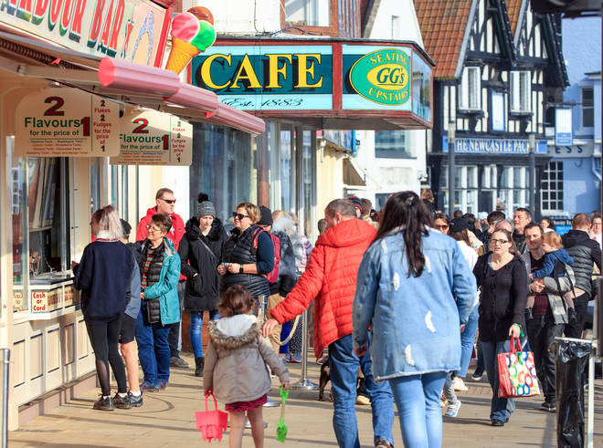 Many people took to the streets of Scarborough on Sunday.