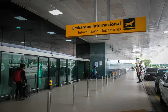 Manaus airport in Brazil, where the Covid variant is believed to have come been imported from.