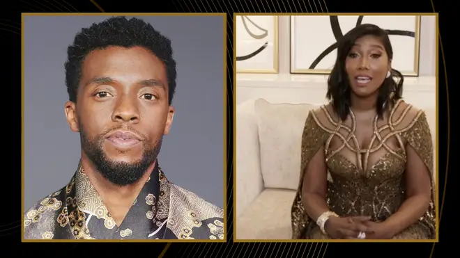 Chadwick Boseman's widow delivered a tear-jerking acceptance speech on his behalf after he won best actor for Ma Rainey's Black Bottom