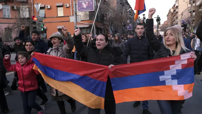 Protesters have been demanding the resignation of Armenian Prime Minister Nikol Pashinyan