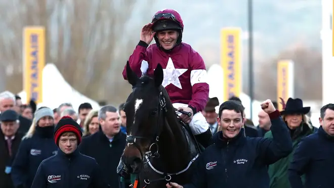 Rob James after winning at the Cheltenham Festival
