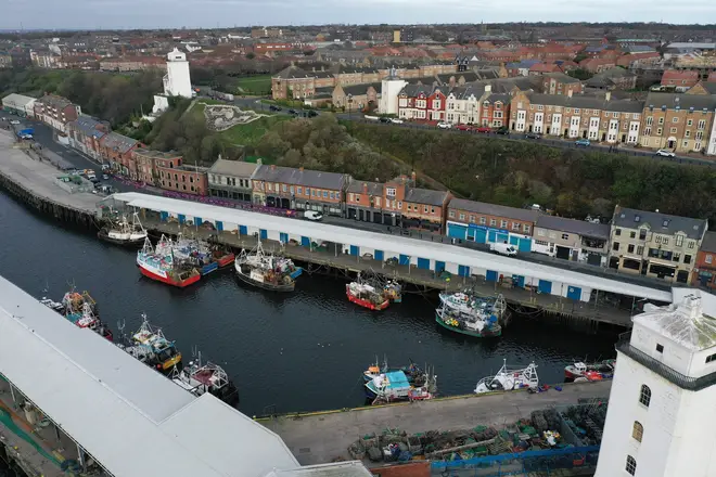 File photo: Fishing boats at North Shields Fish Quay on the bank of the River Tyne in northeast England