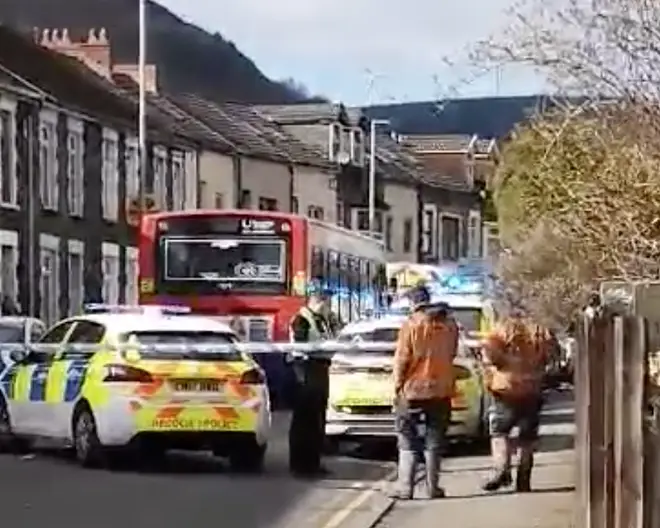 Emergency services have been dealing with a serious incident in a south Wales village