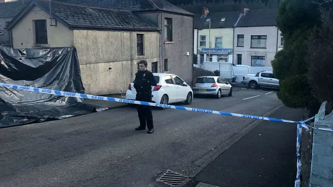 A major police operation was launched after the incident in Treorchy, south Wales
