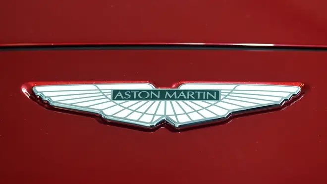 The Aston Martin badge