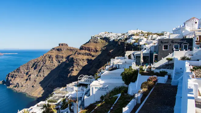 Brits could head back to the likes of Santorini, Greece, by mid-May
