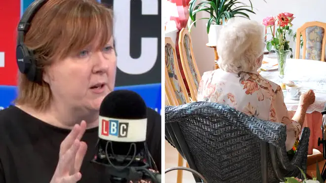 A caller has told LBC that emotionally he feels as if "his mother has already died" after months without being able to visit her in a care home.