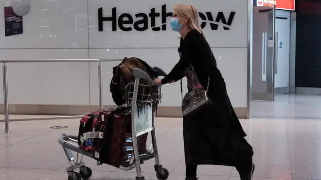 A passenger at Heathrow