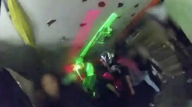 Police crashed a rave in Southall on Sunday morning after hearing loud music while on patrol