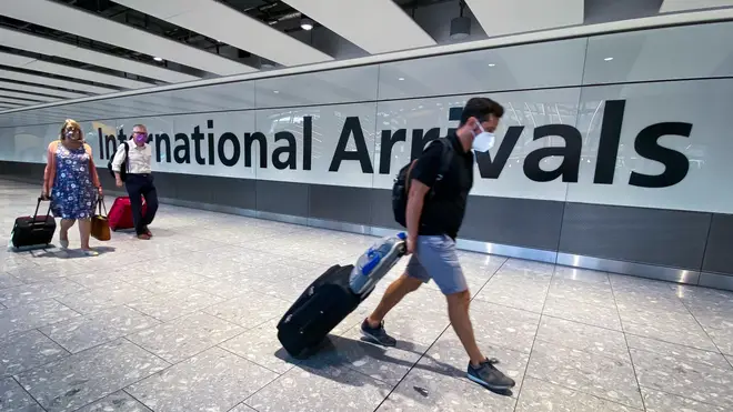 Passengers arrive at Heathrow Airport (file image)