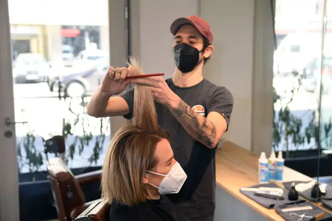 On Monday, hairdressers and barbers will re-open for appointments