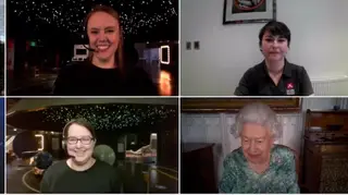 Experts and schoolchildren joined the Queen in a virtual event to mark British Science Week