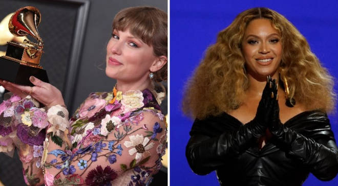 Taylor Swift won album of the year, while Beyonce became the most decorated female act in Grammy history