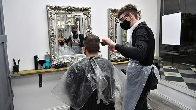 Barbers and hairdressers have been hit hard by the lockdown restrictions in England