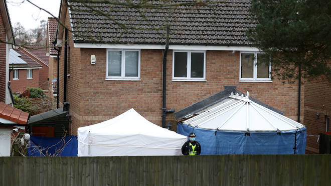 Police activity at a property on Troon Avenue, Dundee, on 9 March this year