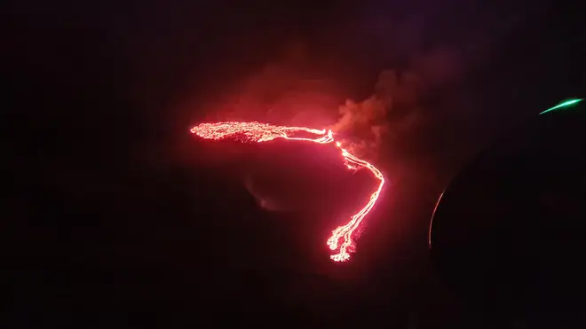 The eruption in Fagradalsfjall lies around 20 miles from Reykjavik