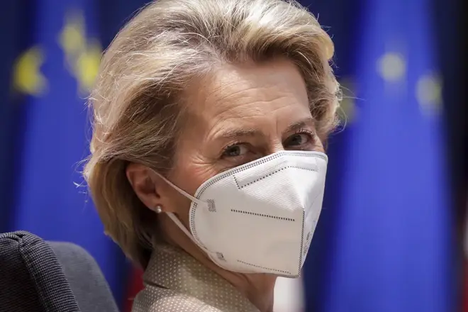 EU Commission president Ursula von der Leyen has been critical of AstraZeneca's vaccine rollout. (PA)