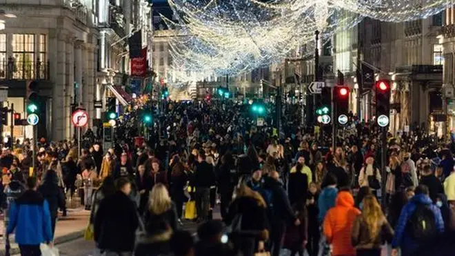 Christmas shoppers packed the streets in the lead up to Christmas