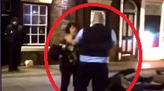 Doorman Shoves Woman To Ground In Confrontation