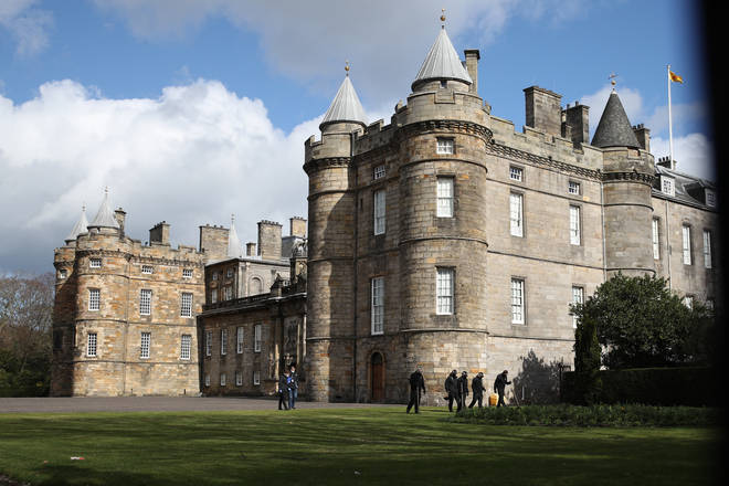The Palace of Holyroodhouse is the Queen's official residence in Edinburgh