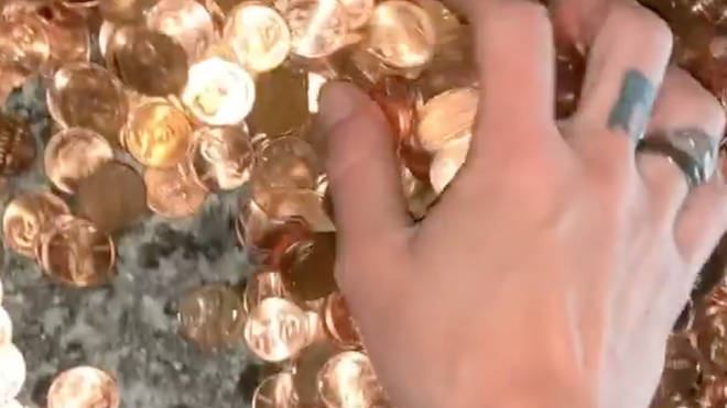 A man in the US received about 91,500 coins for his final pay cheque