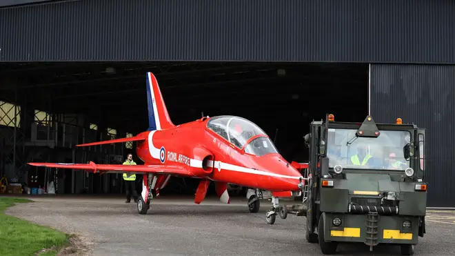 The Red Arrows are among all Hawk T1 jets have been grounded after a Royal Navy plane crashed in Cornwall