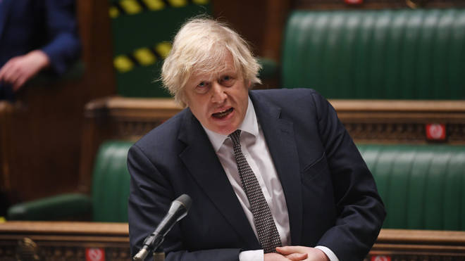 Boris Johnson has said freedom depends on things going right