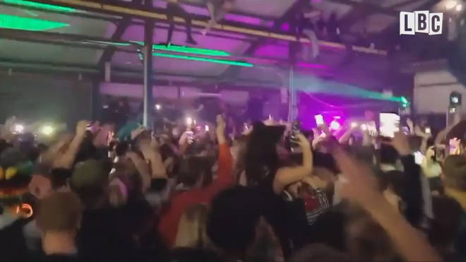 Police have warned they will continue to break up illegal raves, such as this one in Bristol.