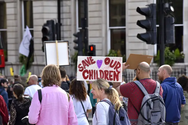 Thousands of 'Save Our Children' protested against child sexual abuse and cover ups in September 2020