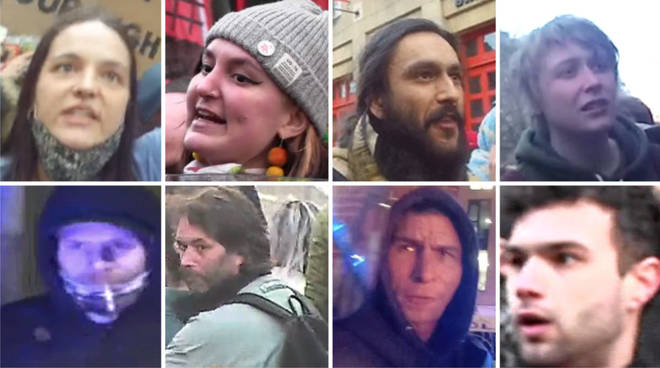 Police have released images of people they want to speak to