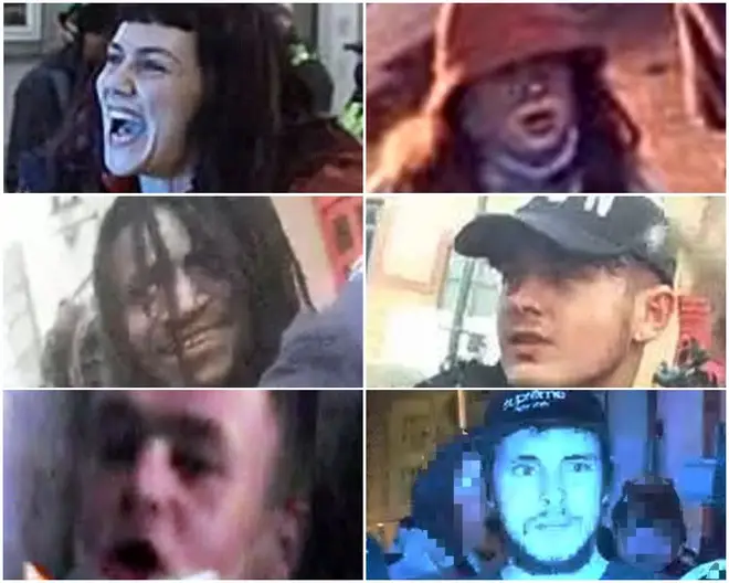 Police have released pictures of people they want to speak to