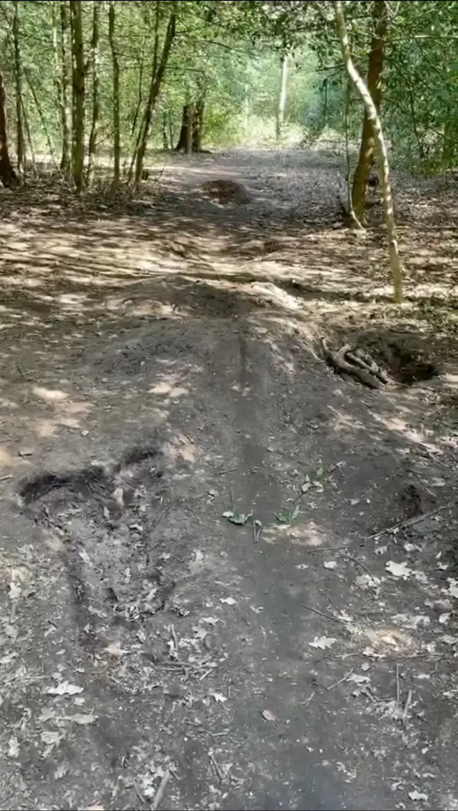 Richmond Council say they are cracking down on digging to make jumps in the woods.