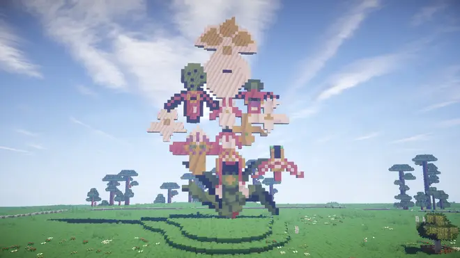 Jupiter Artland recreated in Minecraft