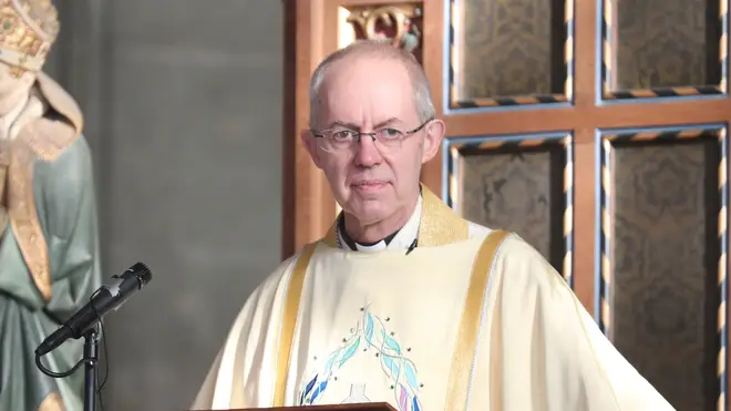 Justin Welby said he signed the certificate on the day of the wedding.