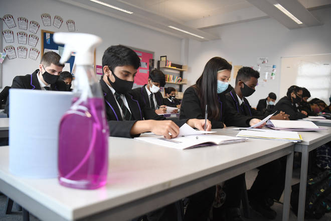 The new research could put pressure on the government ahead of a review on the ongoing use of face masks in schools.