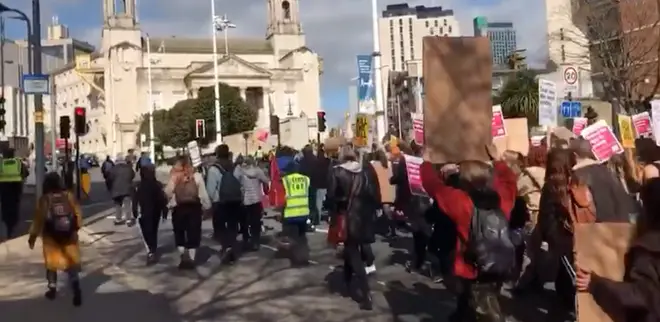 A Kill the Bill protest has started in Leeds