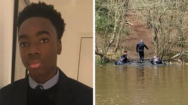 Police divers have been searching in Epping Forest as they investigate the disappearance of Richard Okorogheye (left).
