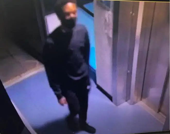 CCTV footage showed Richard was wearing all-black.