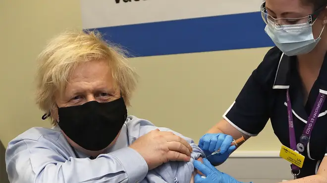 Boris Johnson has praised the Valneva Covid vaccine