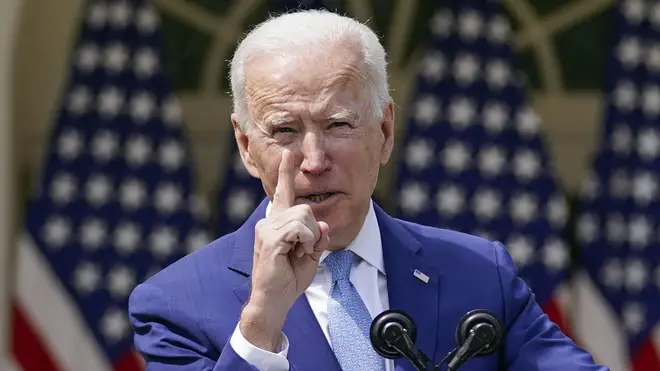 US President Joe Biden speaks about gun violence prevention in the Rose Garden at the White House
