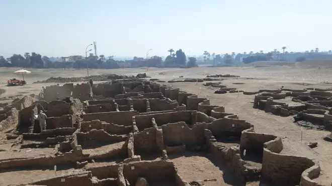 An archaeological discovery as part of the Lost Golden City in Luxor, Egypt