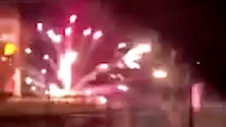 Fireworks in traffic
