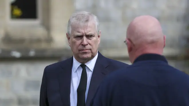 Prince Andrew was speaking during an interview outside the Royal Chapel for All Saints in Windsor.