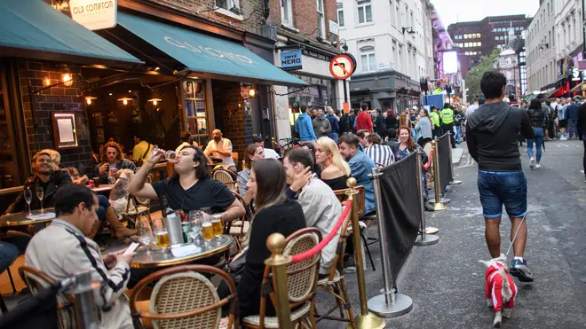 Outdoor pub service will resume in England from Monday.