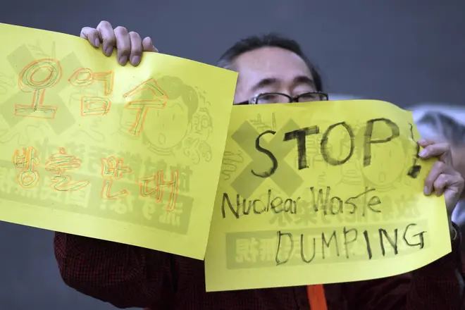 Plans to dump nuclear waterwaste into the Pacific Ocean have been met by protests