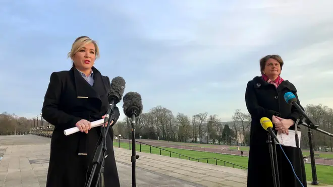 Executive leaders Arlene Foster and Michelle O'Neill announced the fast-track