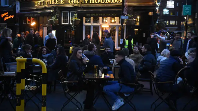 Revellers have flocked back to England's pubs